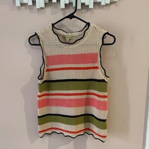 Democracy Multicolor Crochet Top